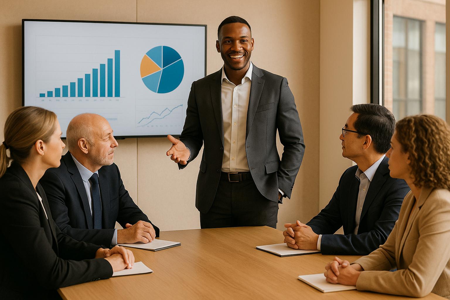 Founder pitching at a Sprouts Africa demo day