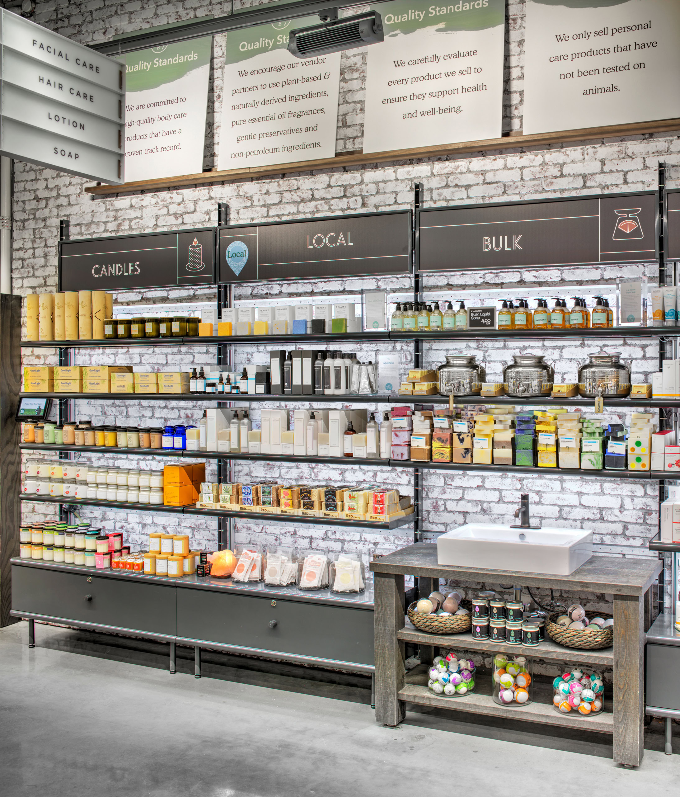 Retail shelf with curated Made in Africa products